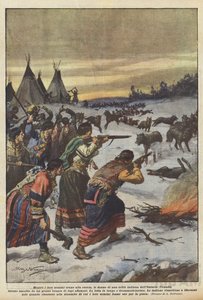 Medan deras män jagade, var kvinnorna i en Ontario-indiansk stam (Kanada) det? av Achille Beltrame