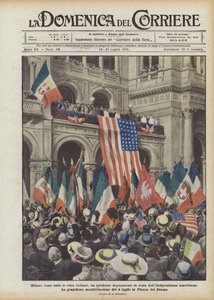 Milano, som alla italienska städer, firade den amerikanska självständighetsdagen med värdighet