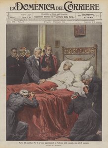 Påven Pius X:s död i hans lägenheter i Vatikanen den andra timmen av den 20:e