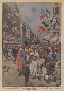 I den livliga rue Canebiere i Marseille passerar trupper, drömmar, vapen och färger, som återkallas av?
