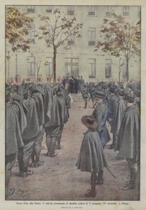 Nya krafter till fäderneslandet, tvåtusen rekryter i tredje kategorins högtidliga ed, 11 november, i Milano