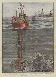 För att leta efter dem på botten av havet, hydroskopet som uppfanns av den italienska Pino, i aktion i?