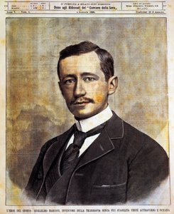Porträtt av Guglielmo Giovanni Maria Marconi (Bologna av Achille Beltrame