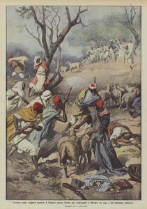 Arabiska anfallare överraskade under bivacken nära Cyrene för att tvinga dem att befria en ledare och av?