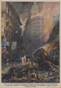Innan de överlämnade Canton till de japanska trupperna, ägnade sig de flyende kineserna åt vandalism?