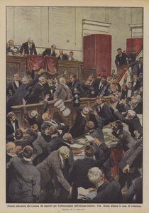 Osköna scener i deputeradekammaren för att hindra yttersta vänstern, lon?