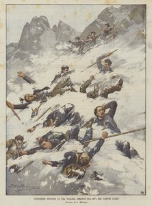 Skolbarn överraskade av en lavin under en resa i kantonen Ticino av Achille Beltrame