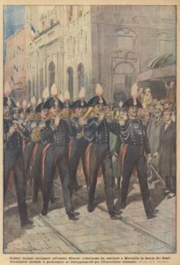 Italienska soldater hyllade utomlands