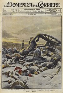 Det nya året 1915 med halva världens befolkning i krig av Achille Beltrame
