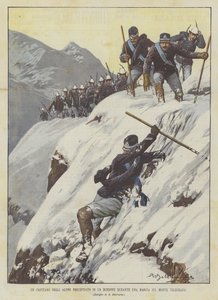 En Alpini-kapten kraschade in i en ravin under en mars på berget Telegraph