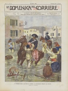 Ett avsnitt av Salerno Floods, The Rescue By Soldiers