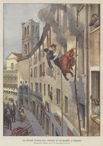 En tragisk episod av elden i Via Mazzini, Ferrara