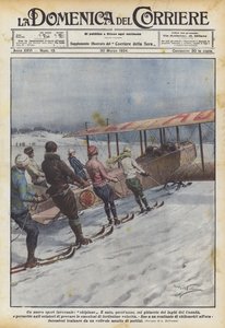 En ny vintersport, flygplan
