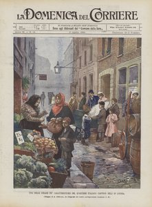 En av de mest karakteristiska gatorna i det italienska kvarteret (Saffron Hill) i London