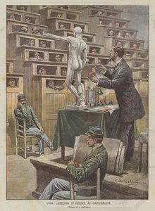 En hygienlektion för fångar av Achille Beltrame