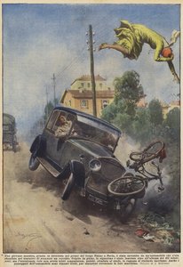 Blev en ung lärare, som kom på cykel nära byn Ticino i Pavia, överkörd?