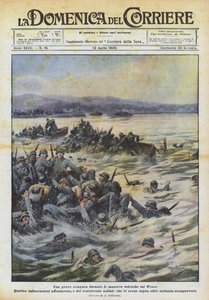 En allvarlig katastrof under de tyska manövrarna på Weser av Achille Beltrame