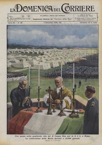 Ett avbrott i X Campo Dux livliga liv för GIL i Rom av Achille Beltrame