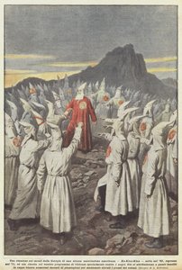 Ett möte i bergen i Georgia av en märklig amerikansk förening, Ku-Klux-Klan?