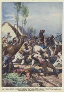 En skara tjuvar hade plundrat hästar i den rumänska byn Izmall av Achille Beltrame