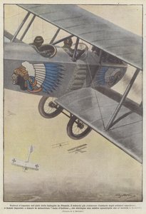 Flygplan av Amerika på himlen av slaget i Frankrike