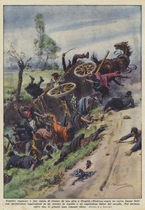 Tjugotre flickor och två nunnor som återvänder från en resa till Praglia (Padua) på en vagn?