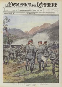 Vittorio Emanuele III i fält, soldat bland soldaterna i Italien