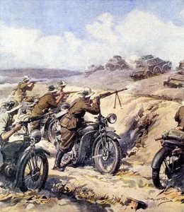 WWII-1940 1941-Nordafrikansk kampanj-Italiensk invasion av Egypten av Achille Beltrame
