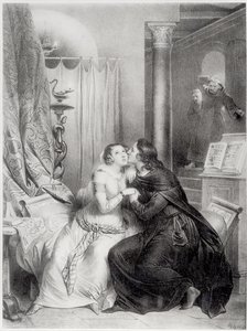 Heloise och Abelard av Achille Devéria