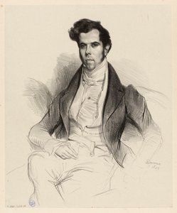 Porträtt av Horace Say (1794-1860), ekonom och deputerad av Achille Devéria