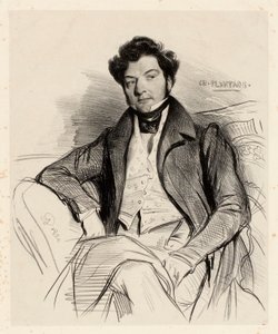 Porträtt av Charles Plantade av Achille Devéria