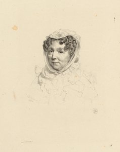 Porträtt av Madame Desforges, Devérias kusin (IFF 40) av Achille Devéria