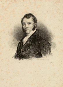 Porträtt av en okänd man med polisonger av Achille Devéria