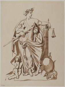 Republiken 1848 av Achille Devéria