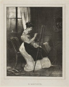 Konstnären av Achille Devéria
