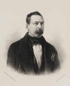 Nationalförsamlingen, galleriet för folkets representanter - Toussaint Bravard av Achille Devéria