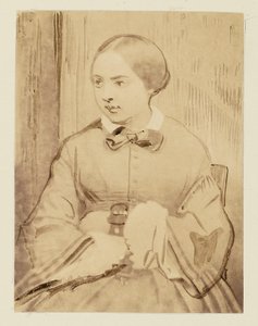 [Porträtt av en ung dam, troligen Cécile Devéria] av Achille Devéria