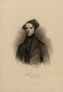 Porträtt av kompositören Theodor Döhler 1814-1856. av Achille Devéria