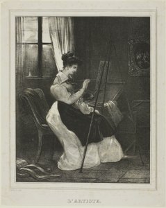 Konstnären av Achille Devéria