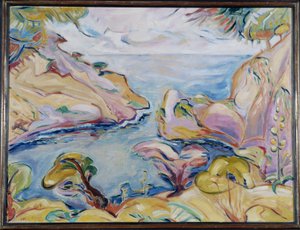Calanque of Figuerolles i La Ciotat Achille-Emile (Achille Emile) Othon Friesz (1879-1949) 1907 Obligatoriskt omnämnande: Samling av stiftelsen Provence-hälsningar, Marseille