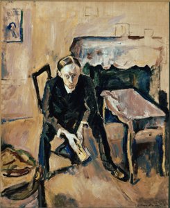 Porträtt av den franske författaren Fernand Fleuret (olja på duk