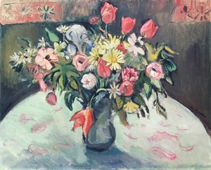 Tulpaner och Marguerites