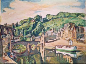 ディナンの眺め（カンヴァスに油彩）スウェーデン語 av Achille Emile Othon Friesz