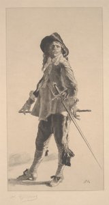 The Duelist, tryck gjord av Jean ?Louis ?Ernest Meissonier av Achille Isidore Gilbert