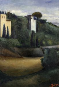 Villor i Fiesole av Achille Lega