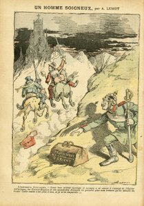 Illustration av Achille Lemot (1846-1909) i Le Pelerin, 28/05/05 - A Careful Man - Antiklerikalism, Social, Kolonisation Kolonialism Kolonism, Franco-Maconism, Orient, Religion Tro, Vänsterblocket, Socialism, Protectorate of Eastern Catholicism, Katolsk ka av Achille Lemot
