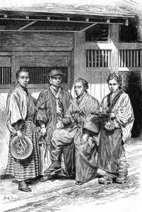 Människor i Tokyo av Achille Sirouy
