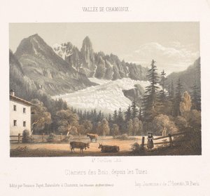 Utsikt över Chamonix och Mont Blanc från norr Chamonix et le Mont Blanc. Côte du Nord (titel på objekt) Memory of Chamonix-Mont-Blanc (serietitel) Museum du Mont Blanc (serietitel)