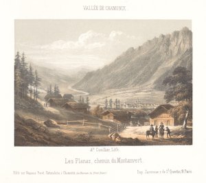 Utsikt över bergspasset Col de Balme Col de Balme (titel på objekt) Memory of Chamonix-Mont-Blanc (serietitel) Museum du Mont-Blanc (serietitel på föremål)