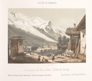 Zicht op de valley van Chamonix från de pas Les Montées Ingång till Chamonix-dalen vid Montées (titel på objekt) Herinnering i Chamonix-Mont-Blanc (serietitel) Museum of Mont-Blanc (serietitel på objekt)